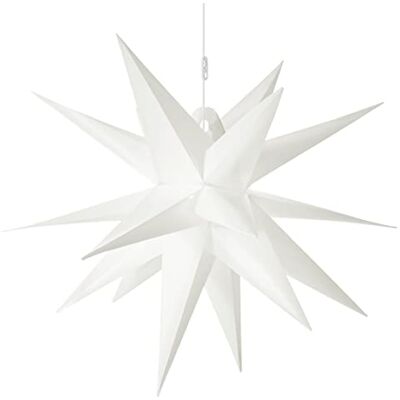 AMARE LED 3D ytterstjärna XXL vit ca 100 x 100 x 100 cm (B x H x D), för inomhus- och utomhusbruk, med timer, 100 cm – nätdrift, 9700–1005–101, XXL stjärna 100 cm AMARE LED 3D ytterstjärna XXL vit ca 100 x 100 x 100 cm (B x H x D), för inomhus- och utomhusbruk, med timer, 100 cm – nätdrift, 9700–1005–101, XXL stjärna 100 cm
