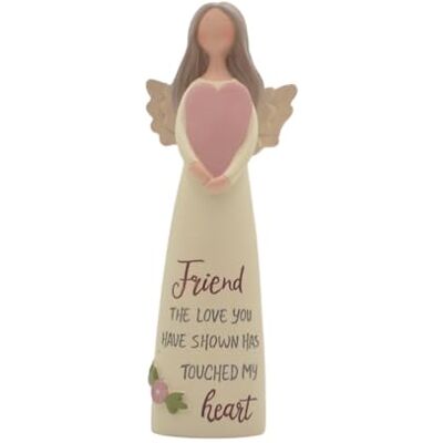 Feather & Grace Figur inskription vän den kärlek du har visat har, ängel minnesmärke inomhus eller utomhus dekor, skulpturer eller statyer som inspirerande gåvor – hartser, multi, en storlek Feather & Grace Figur inskription vän den kärlek du har visat har, ängel minnesmärke inomhus eller utomhus dekor, skulpturer eller statyer som inspirerande gåvor – hartser, multi, en storlek