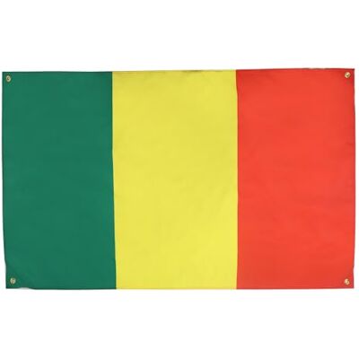 AZ FLAG Mali-flagga 150 x 90 cm med 4 öljetter, Malisk flagga för balkong eller vägg AZ FLAG Mali-flagga 150 x 90 cm med 4 öljetter, Malisk flagga för balkong eller vägg