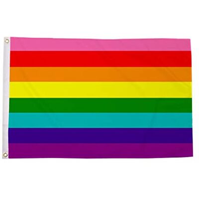 AZ FLAG Origial regnbågsflagga 8 ränder 90 x 60 cm Gay Lgbt-flagga 100% polyester med integrerade metallöljetter Pavilion 50 g AZ FLAG Origial regnbågsflagga 8 ränder 90 x 60 cm Gay Lgbt-flagga 100% polyester med integrerade metallöljetter Pavilion 50 g