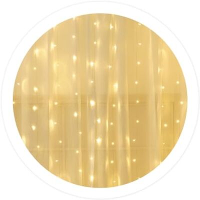 WatioWave Ljus LED-gardin 1 x 1,2 m, varmt ljus WatioWave Ljus LED-gardin 1 x 1,2 m, varmt ljus
