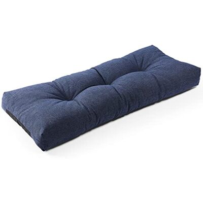SUNROX LokGrip bänkdyna, halkfri, tuftad, i minnesskum, blekningsskydd, vattentålig, hållbar, tjocka sittdynor för utomhus/inomhusbruk, 91 x 35 x 10 cm, blåmelerad SUNROX LokGrip bänkdyna, halkfri, tuftad, i minnesskum, blekningsskydd, vattentålig, hållbar, tjocka sittdynor för utomhus/inomhusbruk, 91 x 35 x 10 cm, blåmelerad
