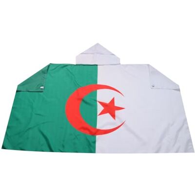 AZ FLAG Algeriets flagga 150 x 90 cm Cape Algeriets flagga 100% polyester med integrerade ärmar Body Flag 80 g AZ FLAG Algeriets flagga 150 x 90 cm Cape Algeriets flagga 100% polyester med integrerade ärmar Body Flag 80 g