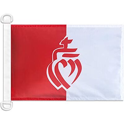 AZ FLAG Vendedededepartementets flagga 45 x 30 cm Vendéean hjärta nautisk flagga speciell båt och utomhus blockerat nät med integrerade plastringar 30 g AZ FLAG Vendedededepartementets flagga 45 x 30 cm Vendéean hjärta nautisk flagga speciell båt och utomhus blockerat nät med integrerade plastringar 30 g
