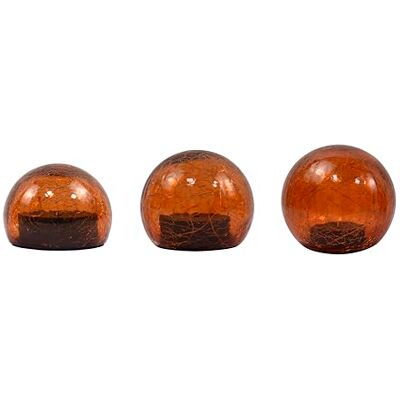 ito electronics Eifa Uppsättning av 3 LED-glasbollar med Craquelé-effekt – olika storlekar 10 cm, 12 cm, 15 cm – IP44 – för inomhus- och utomhusbruk ito electronics Eifa Uppsättning av 3 LED-glasbollar med Craquelé-effekt – olika storlekar 10 cm, 12 cm, 15 cm – IP44 – för inomhus- och utomhusbruk