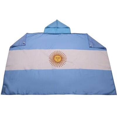 AZ FLAG Argentinsk flagga 150 x 90 cm Argentinsk flagga cape 100% polyester med integrerade ärmar Body Flag 80 g AZ FLAG Argentinsk flagga 150 x 90 cm Argentinsk flagga cape 100% polyester med integrerade ärmar Body Flag 80 g