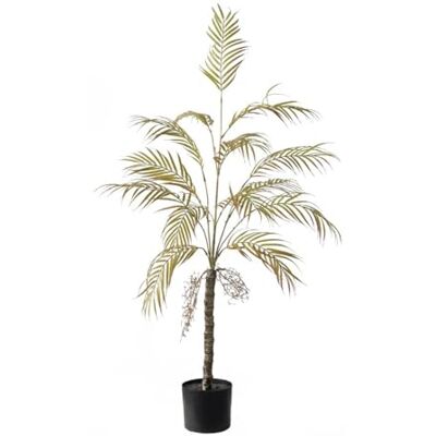 Zstar Konstgjord palm, 120 cm konstgjorda växter, stor konstgjord palm i kruka, inomhusväxter, hörndekoration palmormbunke för vardagsrum, kontor, terrass, röd Zstar Konstgjord palm, 120 cm konstgjorda växter, stor konstgjord palm i kruka, inomhusväxter, hörndekoration palmormbunke för vardagsrum, kontor, terrass, röd