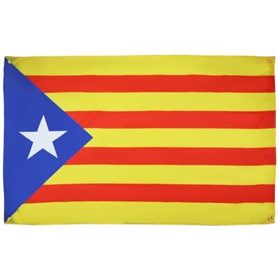 AZ FLAG Kataloniens flagga Estelada 150 x 90 cm med 4 öljetter, katalansk självständighetsflagga för balkong eller vägg AZ FLAG Kataloniens flagga Estelada 150 x 90 cm med 4 öljetter, katalansk självständighetsflagga för balkong eller vägg