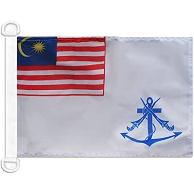 AZ FLAG Malaysisk krigsflagga 45 x 30 cm Malaysisk militär nautisk flagga speciell båt och nätblockerad utomhus med integrerade plastringar 30 g AZ FLAG Malaysisk krigsflagga 45 x 30 cm Malaysisk militär nautisk flagga speciell båt och nätblockerad utomhus med integrerade plastringar 30 g
