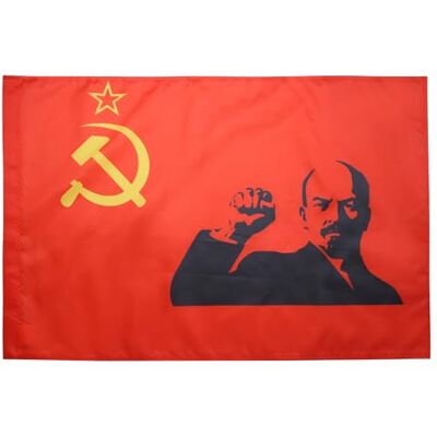 Sovjetunionens flagga med Lenins näve - 90x60cm Kommunistisk Lenin-flagga Sovjetunionens flagga med Lenins näve - 90x60cm Kommunistisk Lenin-flagga