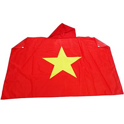 AZ FLAG Vietnams flagga 150 x 90 cm vietnamesisk flagga cape 100% polyester med integrerade ärmar Body Flag 80 g AZ FLAG Vietnams flagga 150 x 90 cm vietnamesisk flagga cape 100% polyester med integrerade ärmar Body Flag 80 g