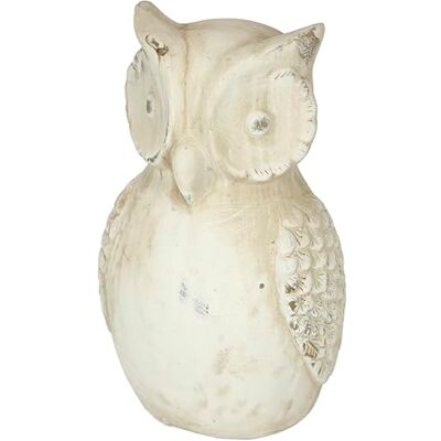 Flair Flower dekorativt objekt uggla keramisk fågel dekorativ staty djur dekoration gammalt vit utomhus shabby lantlig look trädgårdsfigur present trädgårdsdekoration tillbehör ornament, 23 cm Flair Flower dekorativt objekt uggla keramisk fågel dekorativ staty djur dekoration gammalt vit utomhus shabby lantlig look trädgårdsfigur present trädgårdsdekoration tillbehör ornament, 23 cm