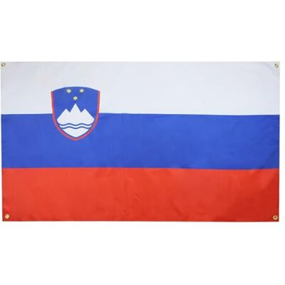 AZ FLAG Sloveniens flagga 150x90 cm med 4 öljetter, slovensk flagga för balkong eller vägg AZ FLAG Sloveniens flagga 150x90 cm med 4 öljetter, slovensk flagga för balkong eller vägg