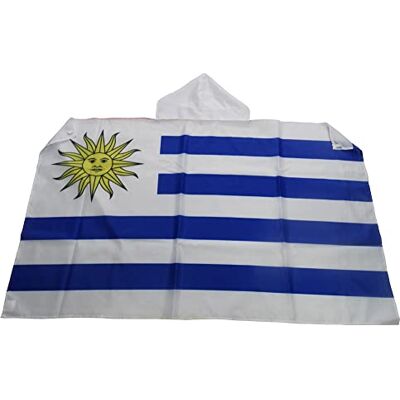 AZ FLAG Uruguays flagga 150 x 90 cm Uruguayansk flagga cape 100% polyester med integrerade ärmar Body Flag 80 g AZ FLAG Uruguays flagga 150 x 90 cm Uruguayansk flagga cape 100% polyester med integrerade ärmar Body Flag 80 g