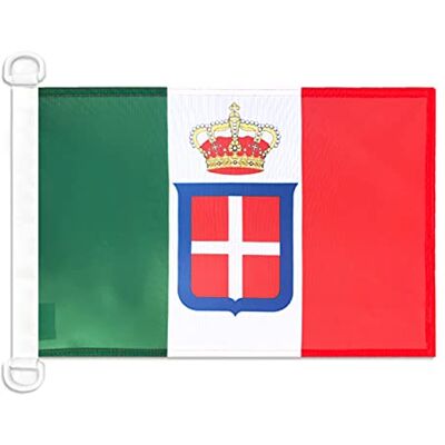 AZ FLAG Kungariket Italiens kronflagga 45 x 30 cm italiensk nautisk flagga marin specialbåt och yttre blockerad nätbåt med integrerade plastringar 30 g AZ FLAG Kungariket Italiens kronflagga 45 x 30 cm italiensk nautisk flagga marin specialbåt och yttre blockerad nätbåt med integrerade plastringar 30 g