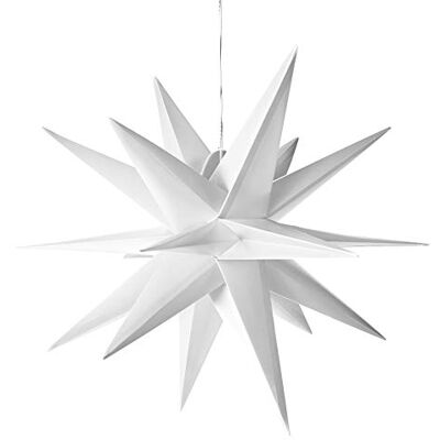 AMARE LED 3D ytterstjärna vit ca 57 x 48 x 44 (B x H x D), för inomhus- och utomhusbruk, med timer, 57 cm – nätdrift AMARE LED 3D ytterstjärna vit ca 57 x 48 x 44 (B x H x D), för inomhus- och utomhusbruk, med timer, 57 cm – nätdrift