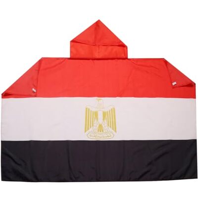 AZ FLAG Cape Egypten 150x90 cm Egyptisk Lätt Polyester Inomhusbruk supporterkappa مصر sydda kanter och lätt finish AZ FLAG Cape Egypten 150x90 cm Egyptisk Lätt Polyester Inomhusbruk supporterkappa مصر sydda kanter och lätt finish