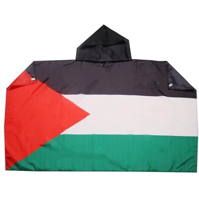 AZ FLAG Palestinas flagga 150 x 90 cm Palestinsk flagga cape 100% polyester med integrerade ärmar Body Flag 80 g AZ FLAG Palestinas flagga 150 x 90 cm Palestinsk flagga cape 100% polyester med integrerade ärmar Body Flag 80 g