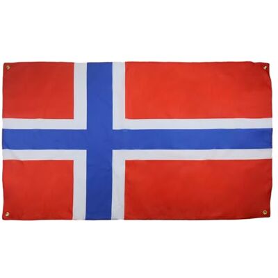 AZ FLAG Norges flagga 150 x 90 cm med 4 öljetter, norsk flagga för balkong eller vägg AZ FLAG Norges flagga 150 x 90 cm med 4 öljetter, norsk flagga för balkong eller vägg