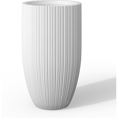 Kante -planterare, betong, texturerad vit, 61 cm lång Kante -planterare, betong, texturerad vit, 61 cm lång