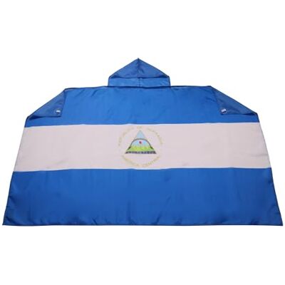 AZ FLAG Nicaraguas flagga 150 x 90 cm Nicaraguas flagga cape 100% polyester med integrerade ärmar Body Flag 80 g AZ FLAG Nicaraguas flagga 150 x 90 cm Nicaraguas flagga cape 100% polyester med integrerade ärmar Body Flag 80 g