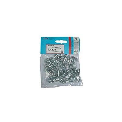 VYNEX 3101780149464 ledde galvaniserat stål 2,4 x 23 120 gram, grå, en storlek VYNEX 3101780149464 ledde galvaniserat stål 2,4 x 23 120 gram, grå, en storlek