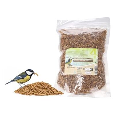 Flamingo Fågelmat för vilda fåglar mjölmask 300 g proteinrik naturföda för fågelmatare utomhus Flamingo Fågelmat för vilda fåglar mjölmask 300 g proteinrik naturföda för fågelmatare utomhus