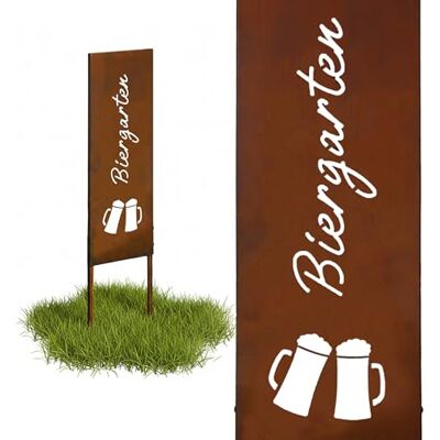 Relaxdays Trädgårdsplugg i patinerat järn, väderbeständig, rustik 115 x 28 x 1,5 cm brun Relaxdays Trädgårdsplugg i patinerat järn, väderbeständig, rustik 115 x 28 x 1,5 cm brun