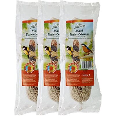 Dehner Natura vildvinsfoder, Maxi-foderstång, 3 x 600 g (1,8 kg) Dehner Natura vildvinsfoder, Maxi-foderstång, 3 x 600 g (1,8 kg)