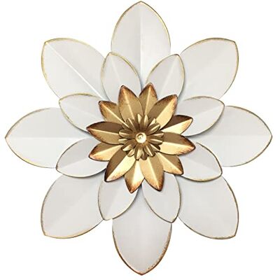 Picfarce Metall blomma väggkonst dekor, 24 cm rustik modern blommig skulptur, nödställd järn vägg hängande heminredning accent konstverk för inomhus kök sovrum vardagsrum kontor utomhus trädgård uteplats Modern blommig skulptur, nödställd järn vägghänga Picfarce Metall blomma väggkonst dekor, 24 cm rustik modern blommig skulptur, nödställd järn vägg hängande heminredning accent konstverk för inomhus kök sovrum vardagsrum kontor utomhus trädgård uteplats Modern blommig skulptur, nödställd järn vägghänga