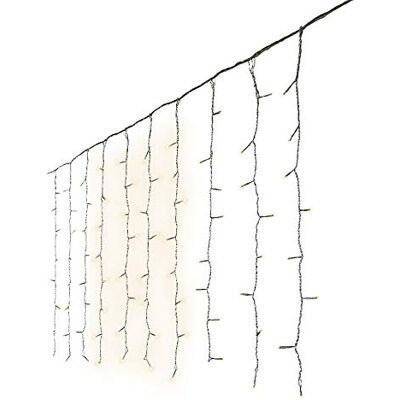 Zarivy LED-gardin för utomhusbruk, i varmt vitt, mått 2,25 x 1,5 m, som har 240 lysdioder, perfekt för att skapa mysiga och ljusa miljöer i dina utomhusutrymmen. Zarivy LED-gardin för utomhusbruk, i varmt vitt, mått 2,25 x 1,5 m, som har 240 lysdioder, perfekt för att skapa mysiga och ljusa miljöer i dina utomhusutrymmen.