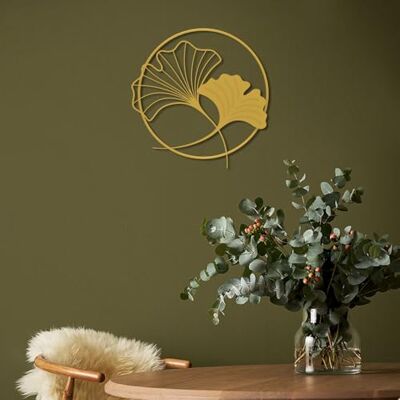Wallity Elegant väggdekoration i guld, 49 x 49 cm 100% stål, 2 mm tjocklek lätt och snygg accent för modern heminredning Wallity Elegant väggdekoration i guld, 49 x 49 cm 100% stål, 2 mm tjocklek lätt och snygg accent för modern heminredning