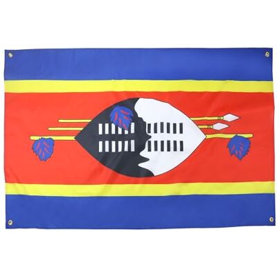 AZ FLAG Eswatini-flagga 150x90 cm med 4 öljetter, Swazi-flagga för balkong eller vägg AZ FLAG Eswatini-flagga 150x90 cm med 4 öljetter, Swazi-flagga för balkong eller vägg