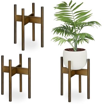 Relaxdays Bambustillplantor Paket 3 - M/L/XL - Plantstativ Relaxdays Bambustillplantor Paket 3 - M/L/XL - Plantstativ