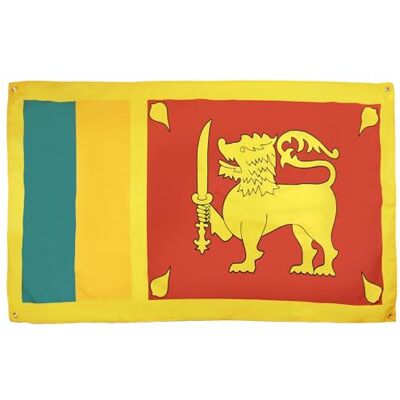 AZ FLAG Sri Lankas flagga 150 x 90 cm med 4 öljetter, Sri Lankas flagga för balkong eller vägg AZ FLAG Sri Lankas flagga 150 x 90 cm med 4 öljetter, Sri Lankas flagga för balkong eller vägg