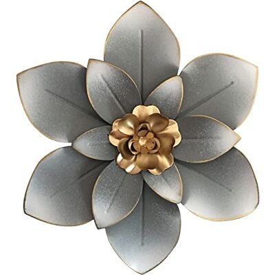 Picfarce Metall blomma väggkonst dekor, 25 cm rustik modern blommig skulptur, nödställd järn vägg hängande heminredning accent konstverk för inomhus kök sovrum vardagsrum kontor utomhus trädgård uteplats Picfarce Metall blomma väggkonst dekor, 25 cm rustik modern blommig skulptur, nödställd järn vägg hängande heminredning accent konstverk för inomhus kök sovrum vardagsrum kontor utomhus trädgård uteplats