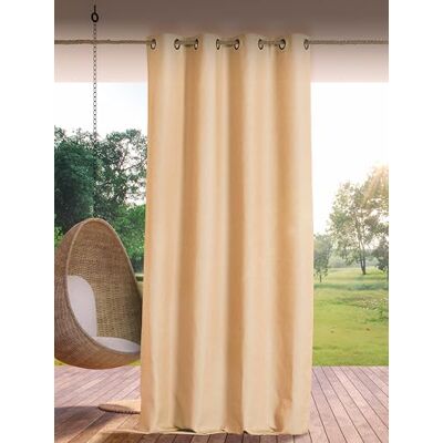LINDER Vattenavvisande utomhusgardin vävd och färgad i Frankrike antioxidant pistolhålsfinish ljus beige färg mått 140 x 265 cm 100% polypropen takkollektion LINDER Vattenavvisande utomhusgardin vävd och färgad i Frankrike antioxidant pistolhålsfinish ljus beige färg mått 140 x 265 cm 100% polypropen takkollektion