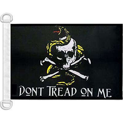AZ FLAG Båtflagga Don't Tread On Me pirat 45x30 cm Plastringar Utomhus- och marint bruk båtflagga vädertålig med dubbelsydda sömmar och förstärkta kanter meshpolyester AZ FLAG Båtflagga Don't Tread On Me pirat 45x30 cm Plastringar Utomhus- och marint bruk båtflagga vädertålig med dubbelsydda sömmar och förstärkta kanter meshpolyester