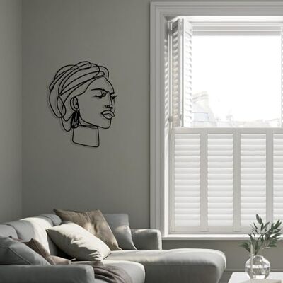 Wallity Snygga svarta dekorativa metallväggtillbehör, 52,5 x 66 cm 100% metall, 1,2 mm tjocklek Perfekt för modern heminredning och kontorsplatser Wallity Snygga svarta dekorativa metallväggtillbehör, 52,5 x 66 cm 100% metall, 1,2 mm tjocklek Perfekt för modern heminredning och kontorsplatser