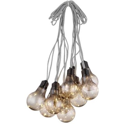 Brightium Ballong med svart LED-ljusslinga, 10 lampor, perfekt för dekoration och stämning på fester och evenemang. Brightium Ballong med svart LED-ljusslinga, 10 lampor, perfekt för dekoration och stämning på fester och evenemang.