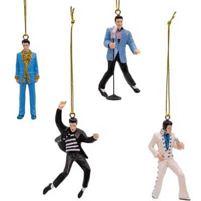 Kurt S. Adler Kurt Adler 4 st Elvis Presley® miniatyrornament Kurt S. Adler Kurt Adler 4 st Elvis Presley® miniatyrornament