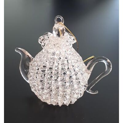 Pandecor Filigranglas hängande tekanna 7 x 7 cm Pandecor Filigranglas hängande tekanna 7 x 7 cm