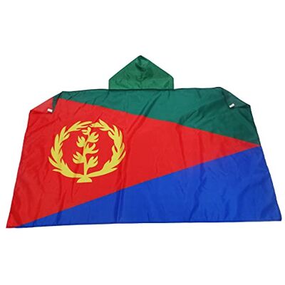 AZ FLAG Eritreas flagga 150 x 90 cm kappa med eritreisk flagga 100% polyester med integrerade ärmar Body Flag 80 g AZ FLAG Eritreas flagga 150 x 90 cm kappa med eritreisk flagga 100% polyester med integrerade ärmar Body Flag 80 g