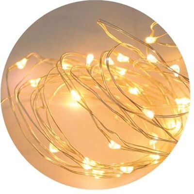 WatioWave LED-trådledningstråd 2 m 2xcr2032 varmt ljus WatioWave LED-trådledningstråd 2 m 2xcr2032 varmt ljus