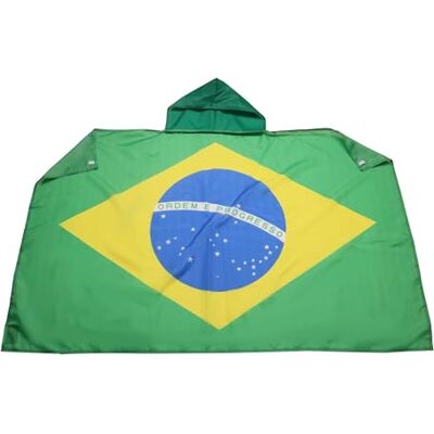 AZ FLAG Brasiliens flagga 150 x 90 cm kappa med brasiliansk flagga 100% polyester med integrerade ärmar Body Flag 80 g AZ FLAG Brasiliens flagga 150 x 90 cm kappa med brasiliansk flagga 100% polyester med integrerade ärmar Body Flag 80 g