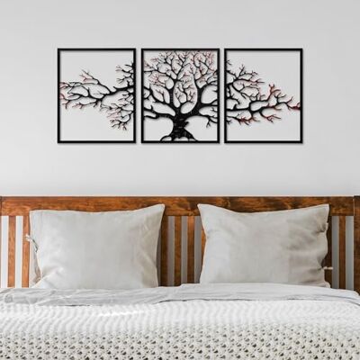 Wallity Handmålade dekorativa metallväggtillbehör (3 stycken), 40 x 49 x 1,5 cm 100% metall, 1,5 mm tjock unika färgvariationer för snygg heminredning Wallity Handmålade dekorativa metallväggtillbehör (3 stycken), 40 x 49 x 1,5 cm 100% metall, 1,5 mm tjock unika färgvariationer för snygg heminredning
