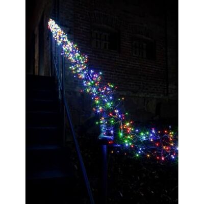 Konstsmide Micro LED-ljuskedja, kluster, med 8 funktioner, styrenhet och minnesfunktion, 1152 färgglada dioder, 36 V extern trafo, svart kabel – 3864-500, färgglad Konstsmide Micro LED-ljuskedja, kluster, med 8 funktioner, styrenhet och minnesfunktion, 1152 färgglada dioder, 36 V extern trafo, svart kabel – 3864-500, färgglad