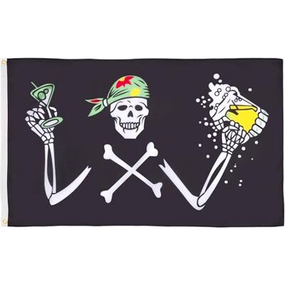 AZ FLAG Pirat Beer Drinker 90 x 60 cm flagga "It's the party 60 x 90 cm flaggor AZ FLAG Pirat Beer Drinker 90 x 60 cm flagga "It's the party 60 x 90 cm flaggor