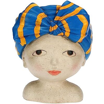 rituali domestici Cachepot blå turban öppen ögon Medea rituali domestici Cachepot blå turban öppen ögon Medea