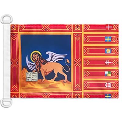 AZ FLAG Venetos flagga 45 x 30 cm venetiansk nautisk flagga Veneto Italien speciell båt och utomhus i blockerat nät med integrerade plastringar 30 g AZ FLAG Venetos flagga 45 x 30 cm venetiansk nautisk flagga Veneto Italien speciell båt och utomhus i blockerat nät med integrerade plastringar 30 g